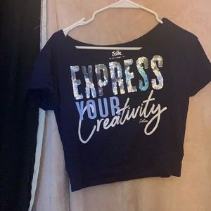 Justice crop top 14/16 girls